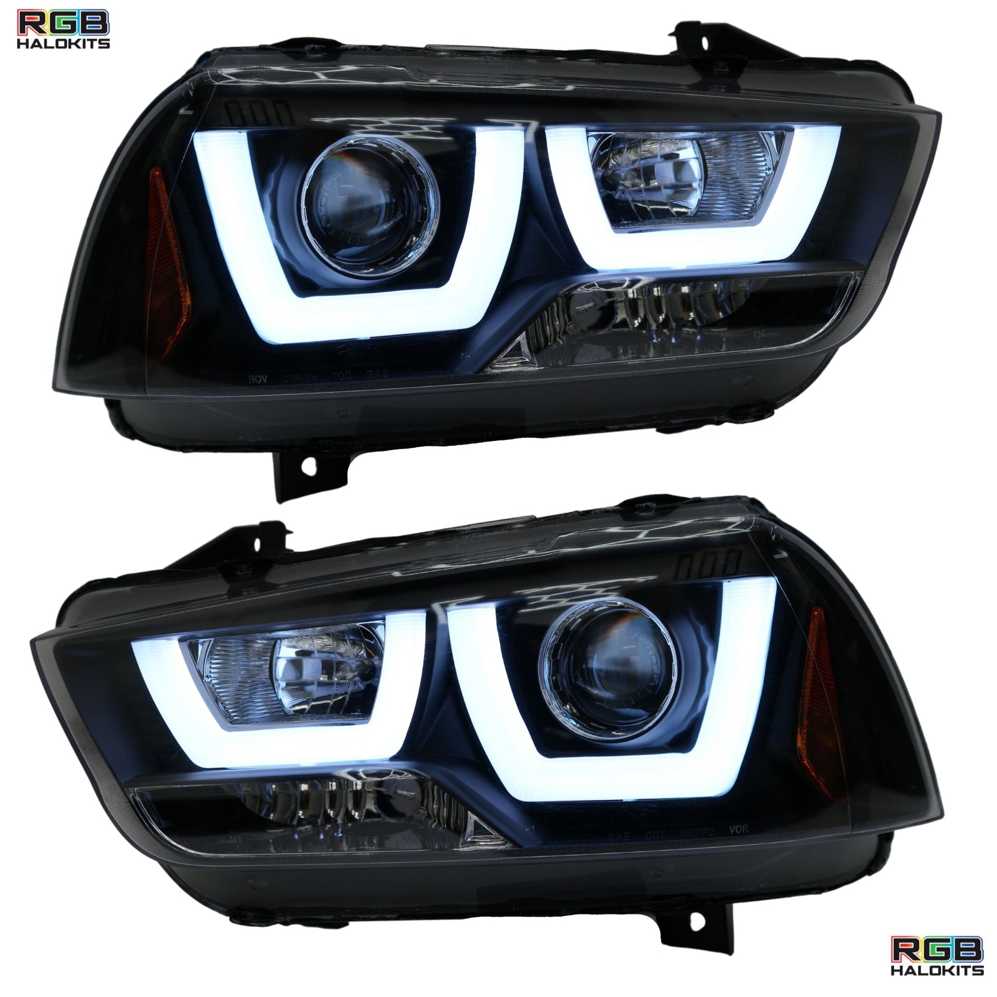 Dodge Charger Flow Series DRL Boards (for 2011-2014 Spec-D Headlights) - F19 | A20 | P2 -BX1-  DRIVEN - 11