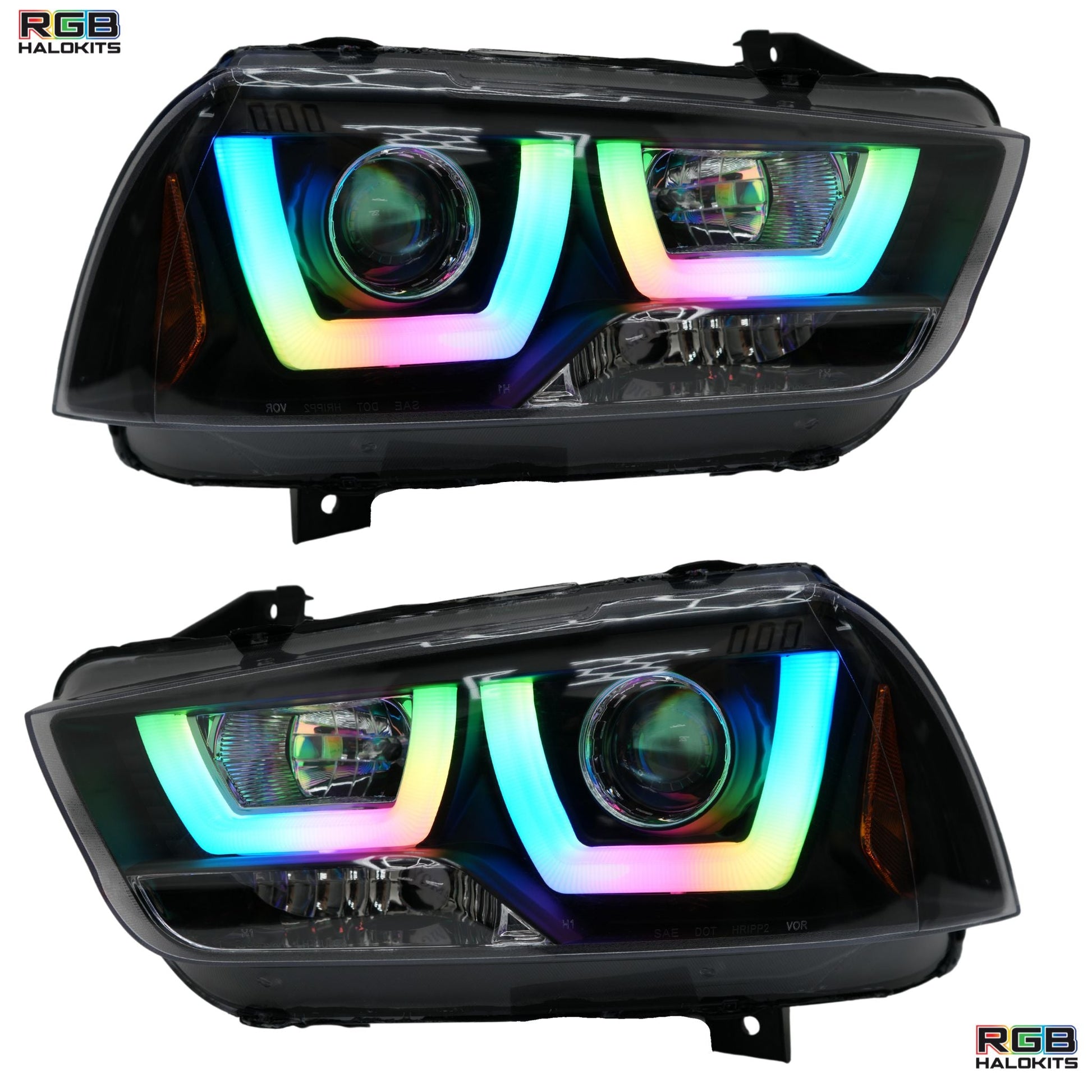 Dodge Charger Flow Series DRL Boards (for 2011-2014 Spec-D Headlights) - F19 | A20 | P2 -BX1-  DRIVEN - 18