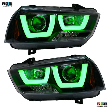 Dodge Charger Flow Series DRL Boards (for 2011-2014 Spec-D Headlights) - F19 | A20 | P2 -BX1-  DRIVEN - 8