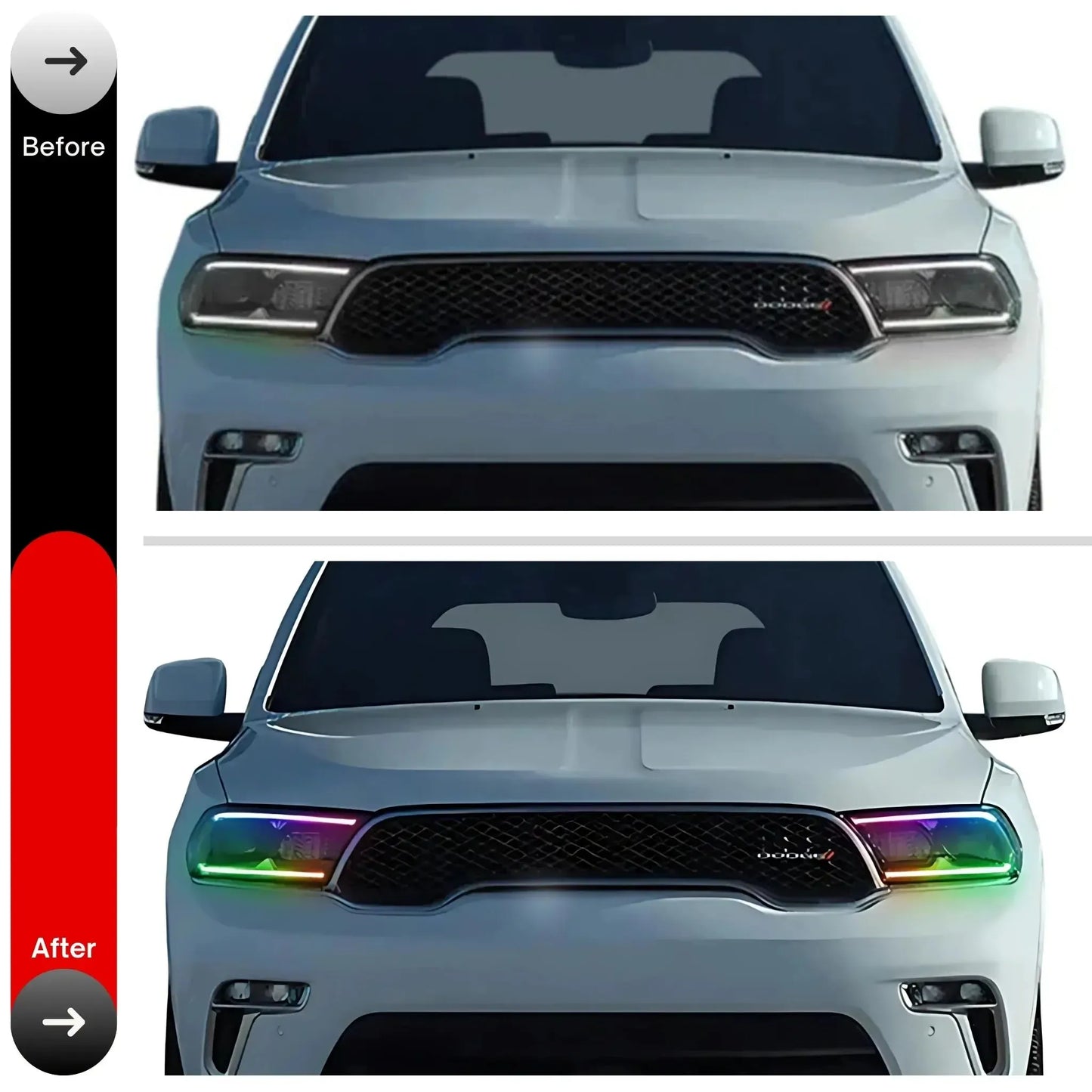 Dodge Durango Multicolor Flow DRL Kit (2021-2026) - G5x2 | A21 | P2   - BX1-G5x2 | E1 | A21 | A11 | P2   - BX4-  DRIVEN - 19