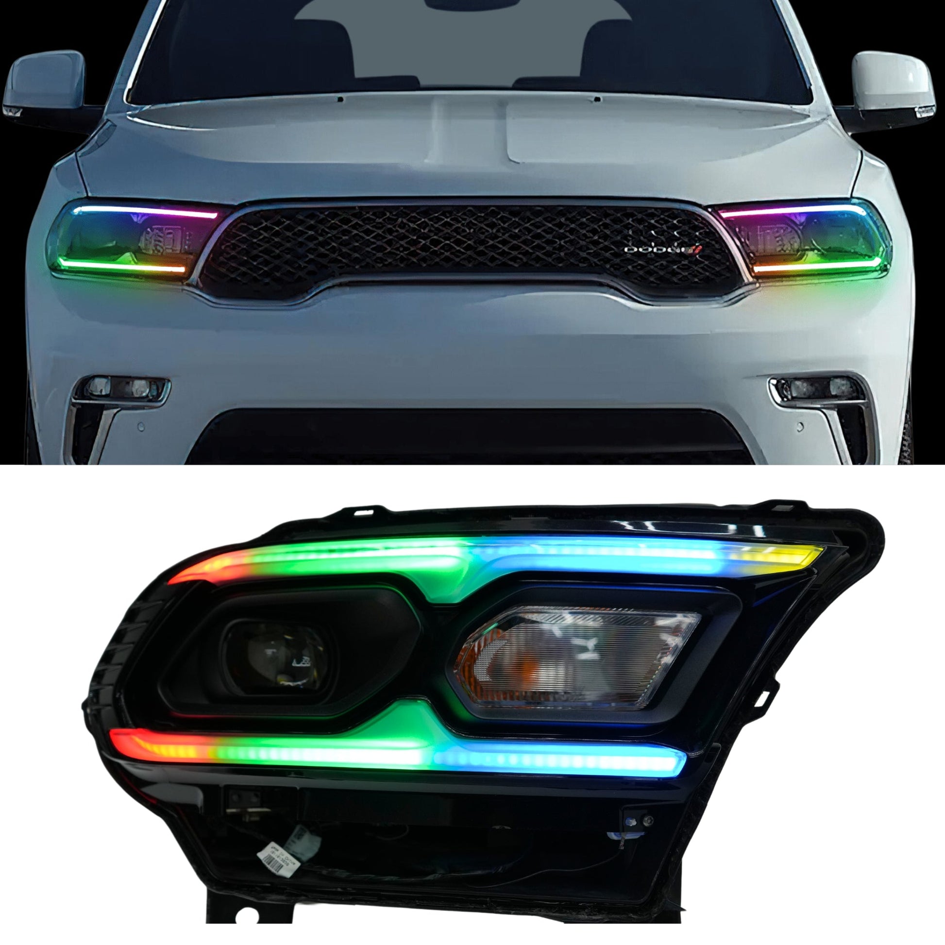 Dodge Durango Multicolor Flow DRL Kit (2021-2026) - G5x2 | A21 | P2   - BX1-G5x2 | E1 | A21 | A11 | P2   - BX4-  DRIVEN - 1