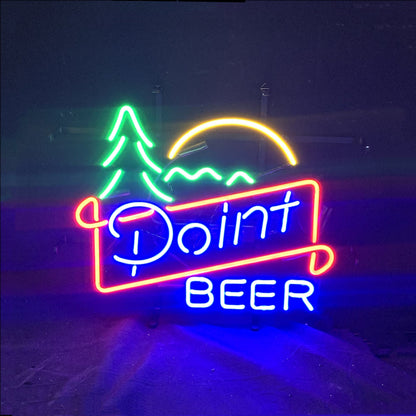 Point Beer Mountain Sunrise Neon Sign Light - ME530-  DRIVEN - 4