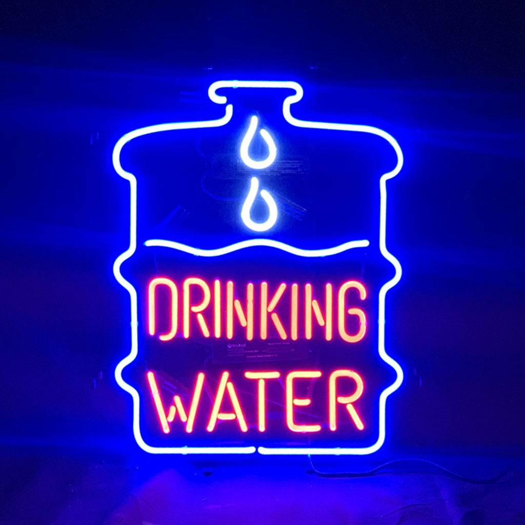 Drinking Water Neon Signs Light - ME455-  DRIVEN - 1