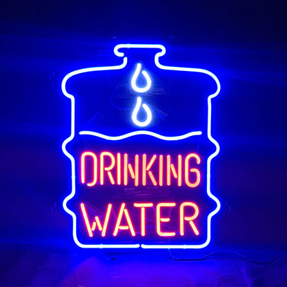 Drinking Water Neon Signs Light - ME455-  DRIVEN - 1