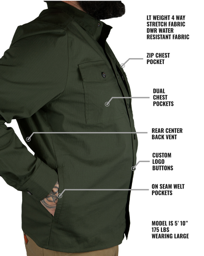 Echo Bravo LS Shirt - Army