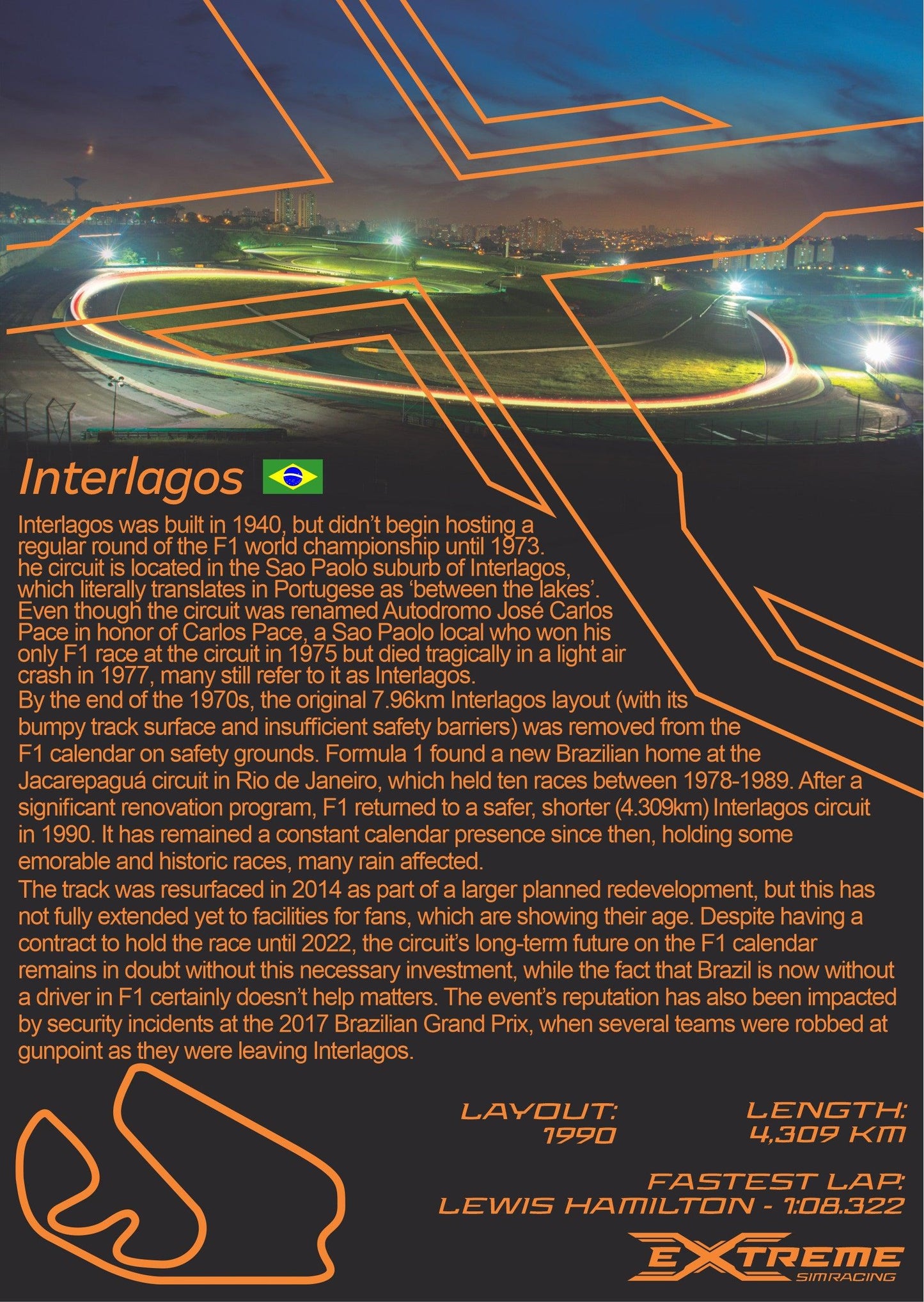 ESR DECORATIVE TRACK - INTERLAGOS / BRAZIL - 1146-  DRIVEN - 6
