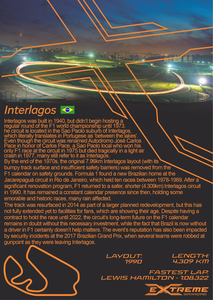 ESR DECORATIVE TRACK - INTERLAGOS / BRAZIL - 1146-  DRIVEN - 6