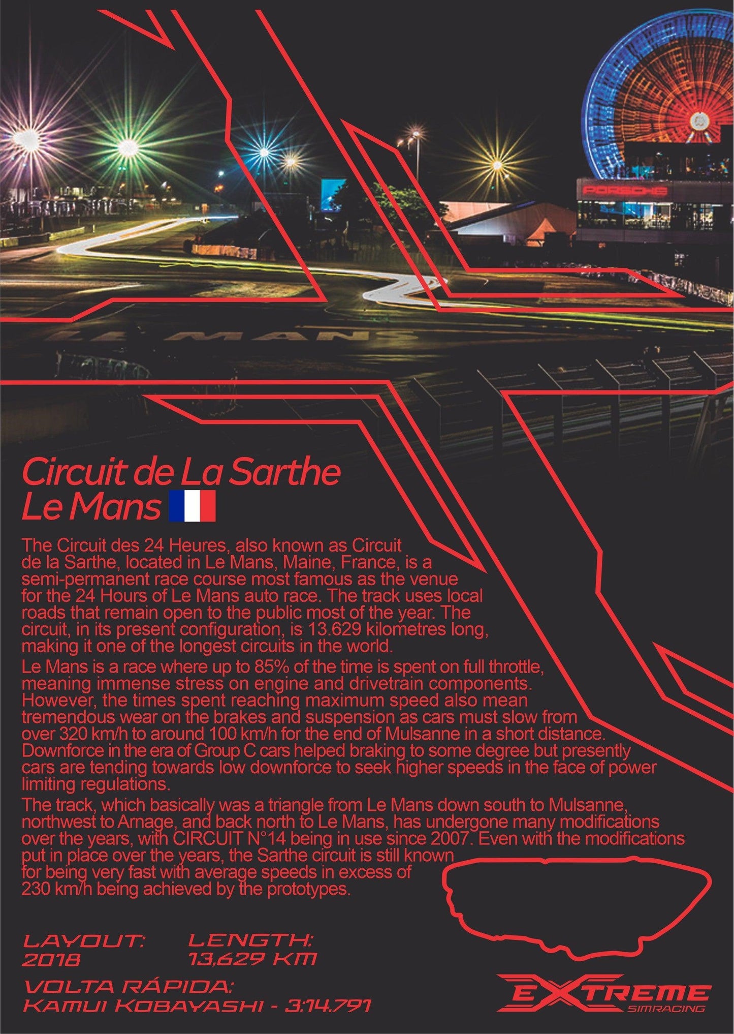 ESR DECORATIVE TRACK - LE MANS / FRANCE - 2055-  DRIVEN - 7