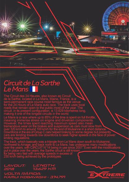 ESR DECORATIVE TRACK - LE MANS / FRANCE - 2055-  DRIVEN - 7