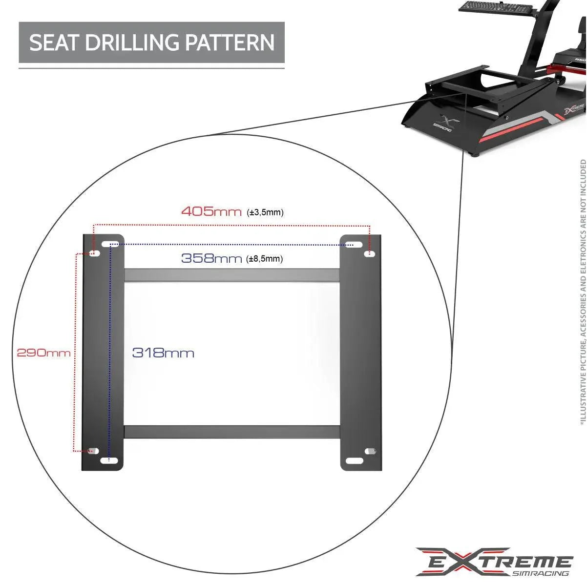 EXTREME SIM RACING CHASSIS 3.0 - FULL OF ACCESSORIES - 2517-  DRIVEN - 10