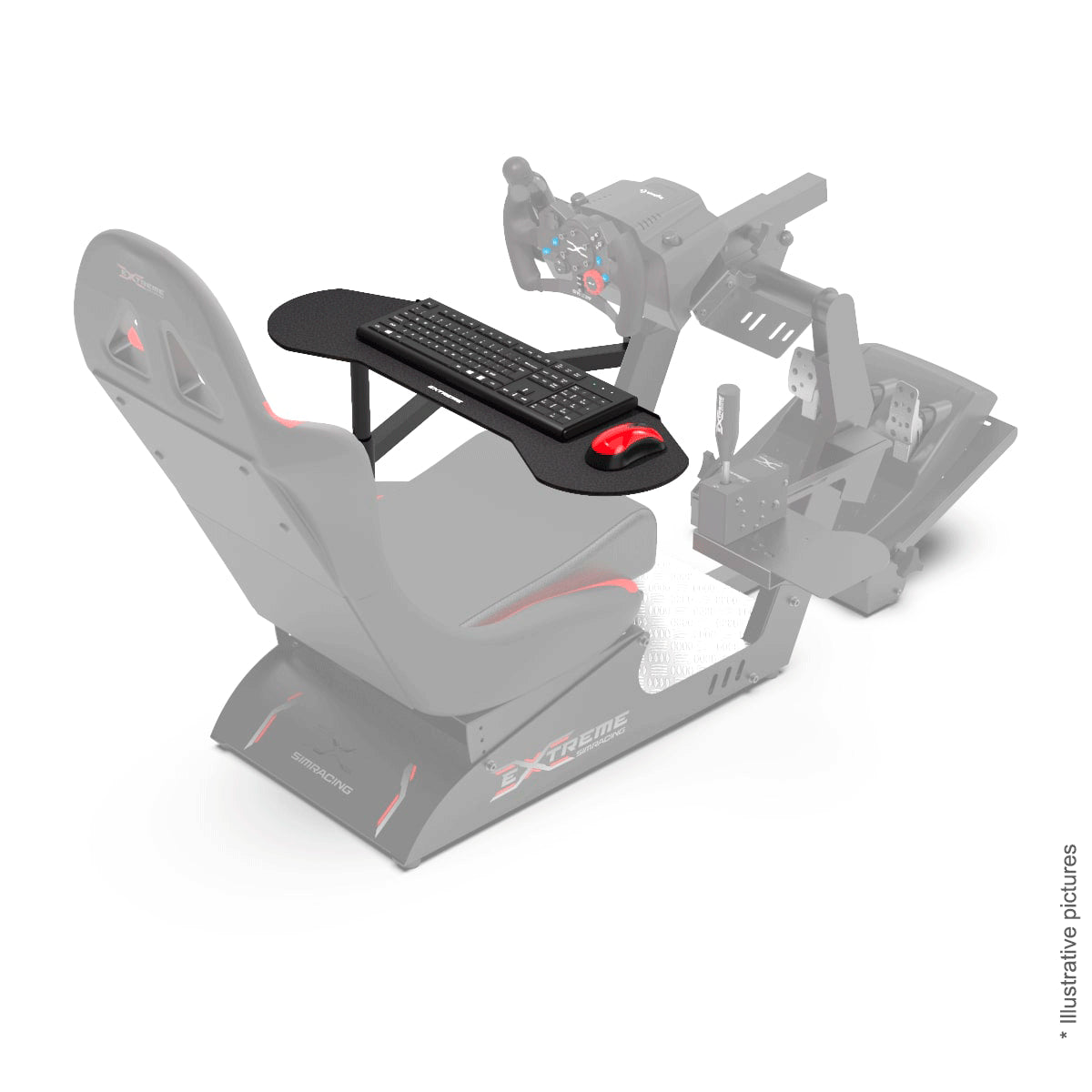 EXTREME WORKSTATION ARTICULATED KEYBOARD FOR VIRTUAL EXPERIENCE 3.0 / P1 3.0 / CHASSIS 3.0 / XT PREMIUM 3.0 - 159-  DRIVEN - 4