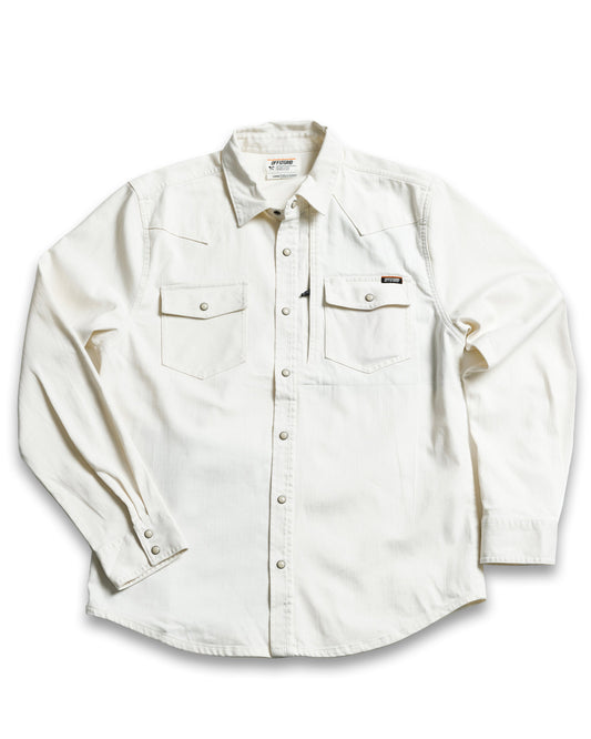 Earl Denim Shirt - Natural - OMWL325001NA01-OMWL325001NA02-OMWL325001NA03-OMWL325001NA04-OMWL325001NA05-  DRIVEN - 1