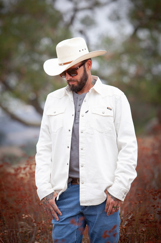 Earl Denim Shirt - Natural - OMWL325001NA01-OMWL325001NA02-OMWL325001NA03-OMWL325001NA04-OMWL325001NA05-  DRIVEN - 2