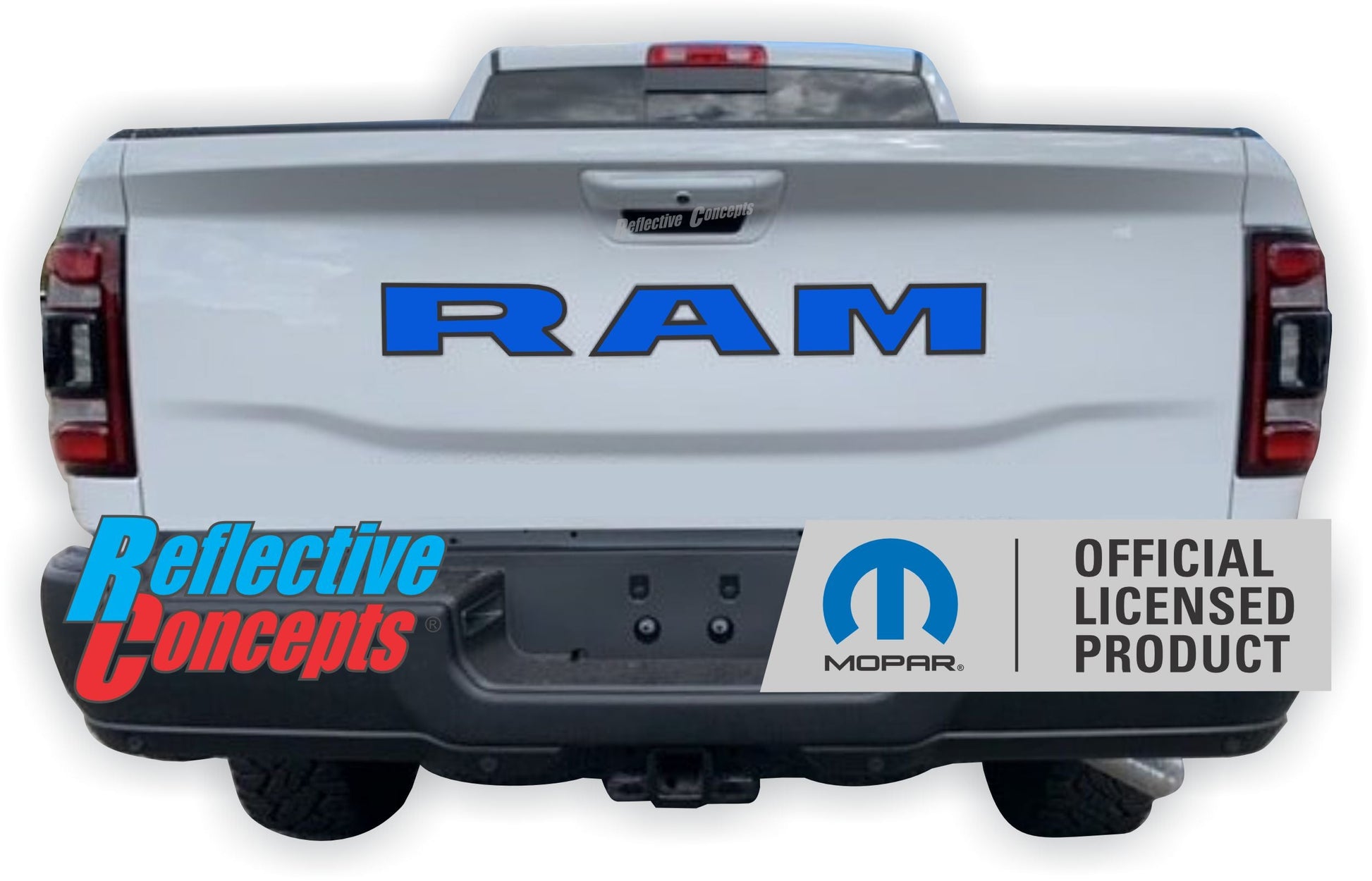RAM Tailgate Emblem Overlay Decal   - 2019-2024 Ram 2500 Power Wagon - Ram19:PowerWagon-R-01-Ram19:PowerWagon-R-03-Ram19:PowerWagon-R-02-Ram19:PowerWagon-R-04-Ram19:PowerWagon-R-05-  DRIVEN - 4