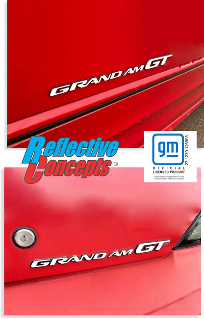 Badge Overlay Decals Door and Trunk - 96-05 Pontiac Grand Am GT - PO:GA:GT-B-01-PO:GA:GT-B-02-PO:GA:GT-B-03-PO:GA:GT-B-04-PO:GA:GT-B-05-  DRIVEN - 2