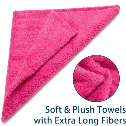WASH&WHIPS Edgeless Microfiber Coral Fleece with Ultrasonic Edge - MFH097-MFH097-6pk-MFH097-12pk-  DRIVEN - 8