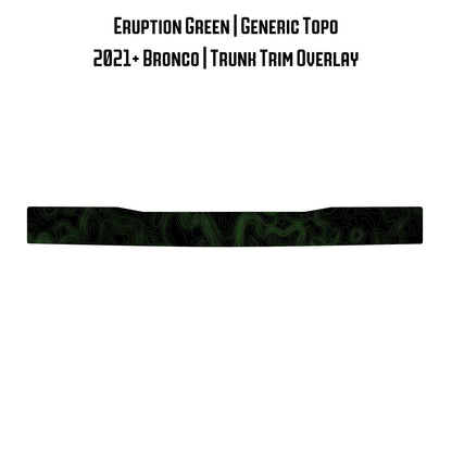 Topo Trunk Trim Overlay / Protector - 2021+ Bronco - 21BRNTRNKTRIM-TPAMBL-21BRNTRNKTRIM-TPA51L-21BRNTRNKTRIM-TPAZL-21BRNTRNKTRIM-TPCGL-21BRNTRNKTRIM-TPCBNL-  DRIVEN - 15
