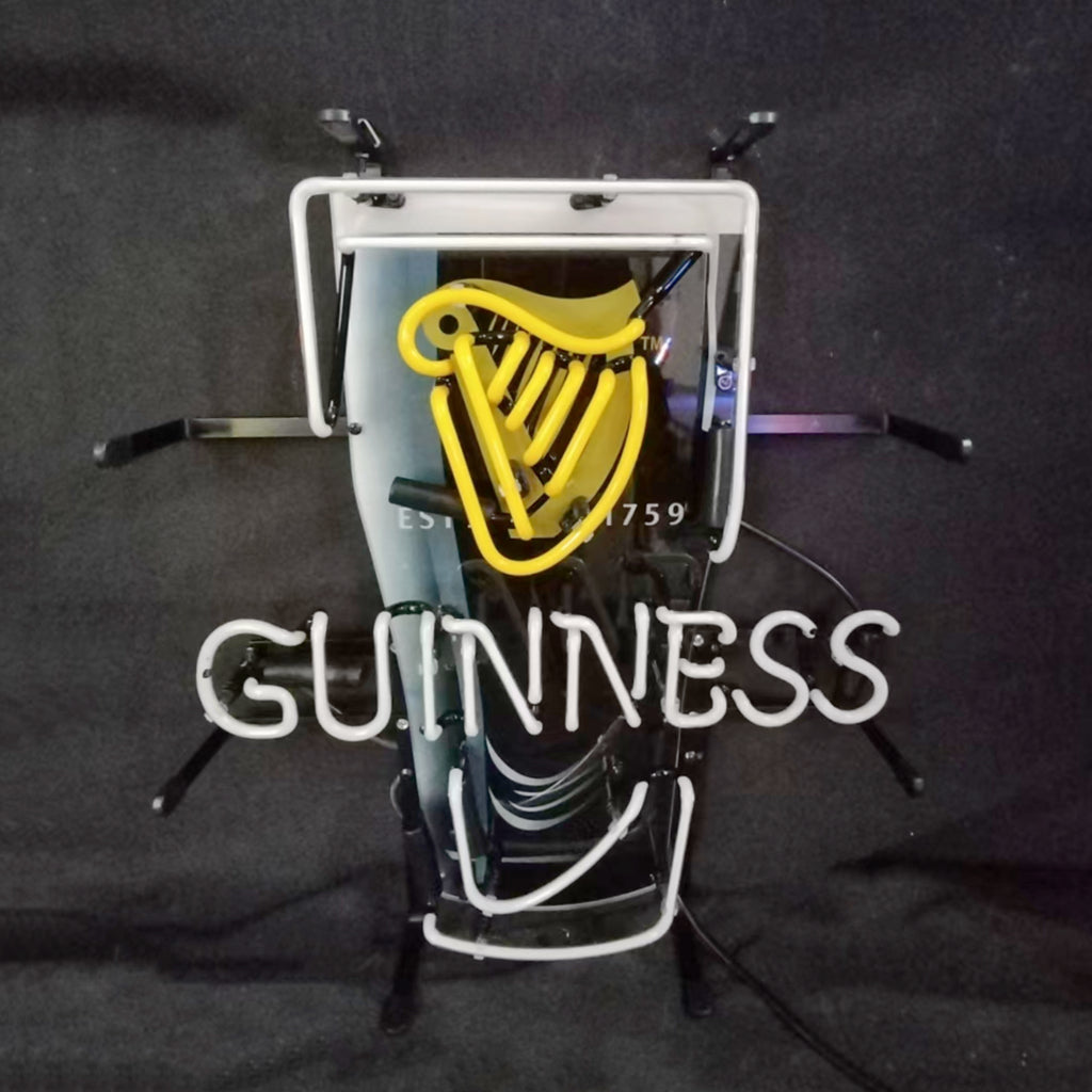 Estd 1759 Guinness Harp Lager Black Can Neon Signs - ME492-19寸-ME492-24寸-  DRIVEN - 3