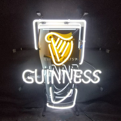 Estd 1759 Guinness Harp Lager Black Can Neon Signs - ME492-19寸-ME492-24寸-  DRIVEN - 1