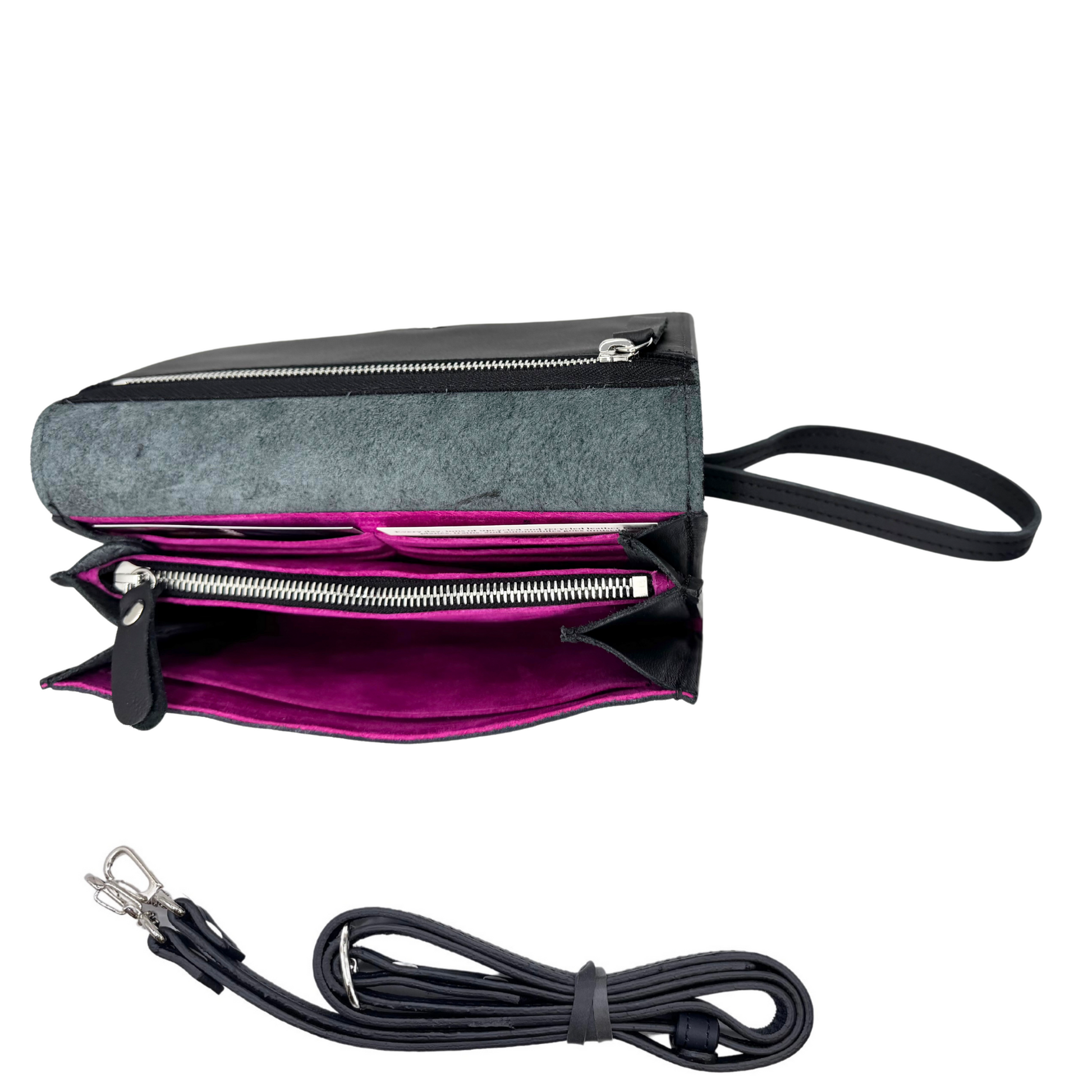 The Adeline Lux: Clutch and Cross-body - Leather (Made to Order) - sku-41906500927553-sku-41906500960321-sku-41906500993089-sku-43968243007553-  DRIVEN - 7