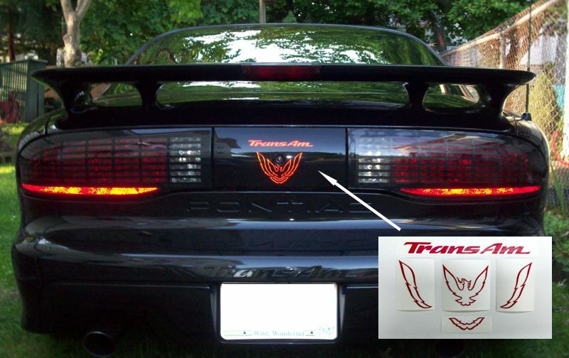 Rear Panel Overlay Decals - 93-02 Trans Am - FB:TARO-01-FB:TARO-02-FB:TARO-03-FB:TARO-04-FB:TARO-05-  DRIVEN - 8