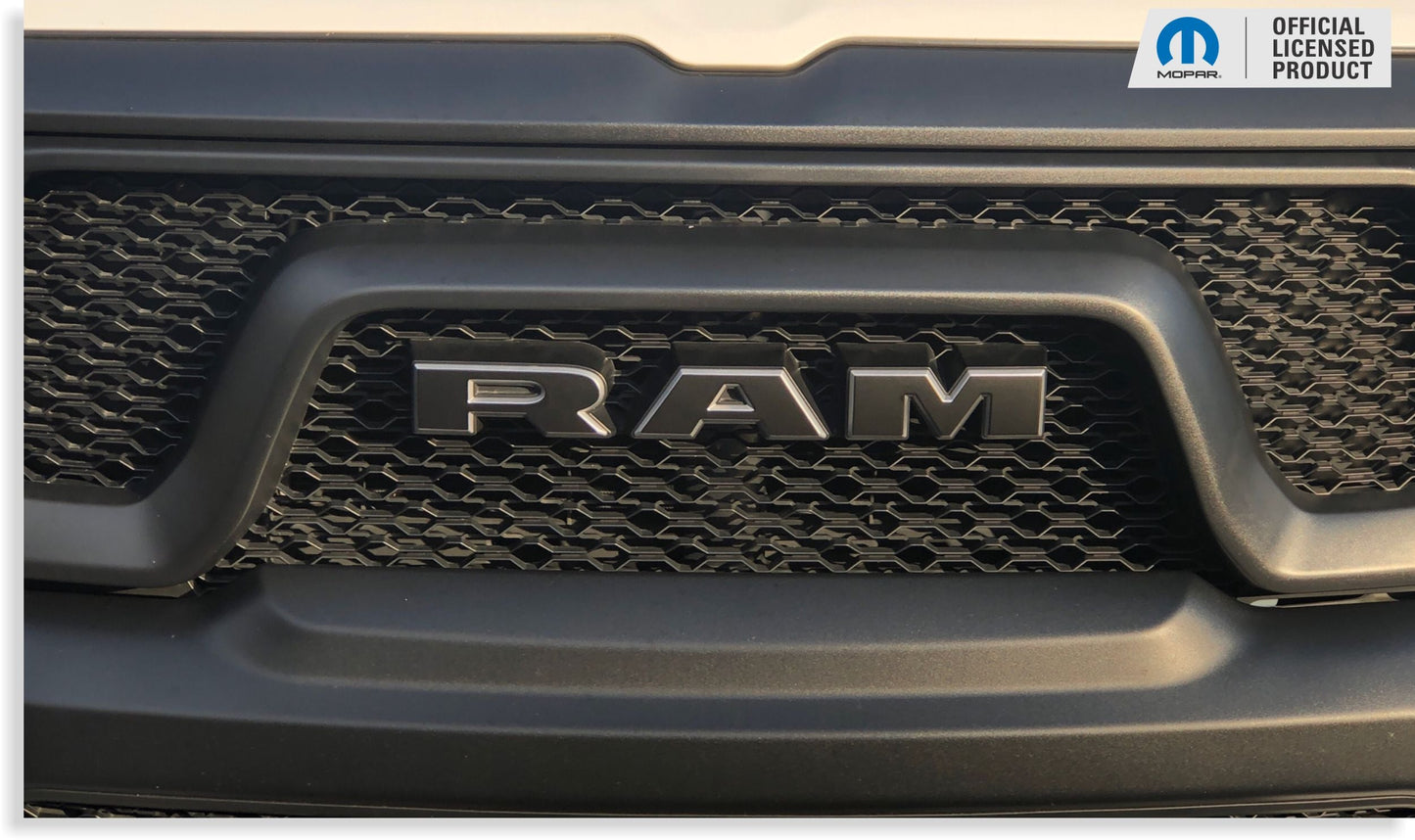 RAM Grille Emblem Overlay Decal   - 2019-2024 Ram 1500 Rebel - Ram19:Rebel-F-01-Ram19:Rebel-F-03-Ram19:Rebel-F-02-Ram19:Rebel-F-04-Ram19:Rebel-F-05-  DRIVEN - 7