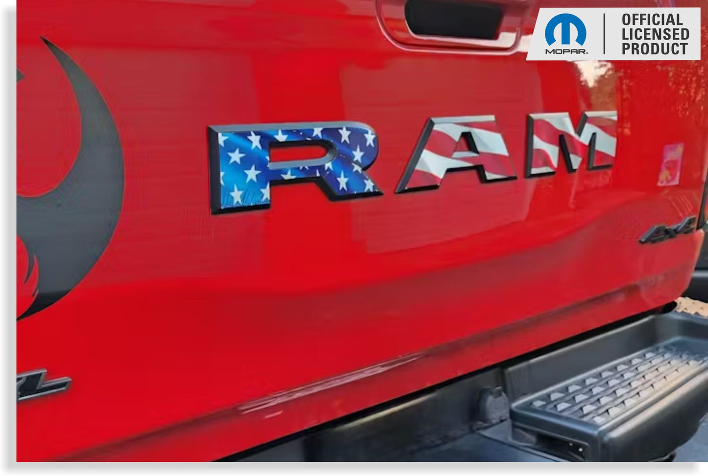 RAM Tailgate Emblem Overlay Decal   - 2019-2026 Ram 1500 Rebel - Ram19:RAM-R-01-Ram19:RAM-R-03-Ram19:RAM-R-02-Ram19:RAM-R-04-Ram19:RAM-R-05-  DRIVEN - 10