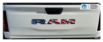 RAM Tailgate Emblem Overlay Decal   - 2019-2026 Ram 1500 Rebel - Ram19:RAM-R-01-Ram19:RAM-R-03-Ram19:RAM-R-02-Ram19:RAM-R-04-Ram19:RAM-R-05-  DRIVEN - 6