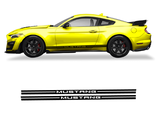 Ford Mustang Side Graphics Stripes - sku-50951682785412-sku-50951682818180-sku-50951682850948-sku-50951682883716-sku-50951682916484-  DRIVEN - 1