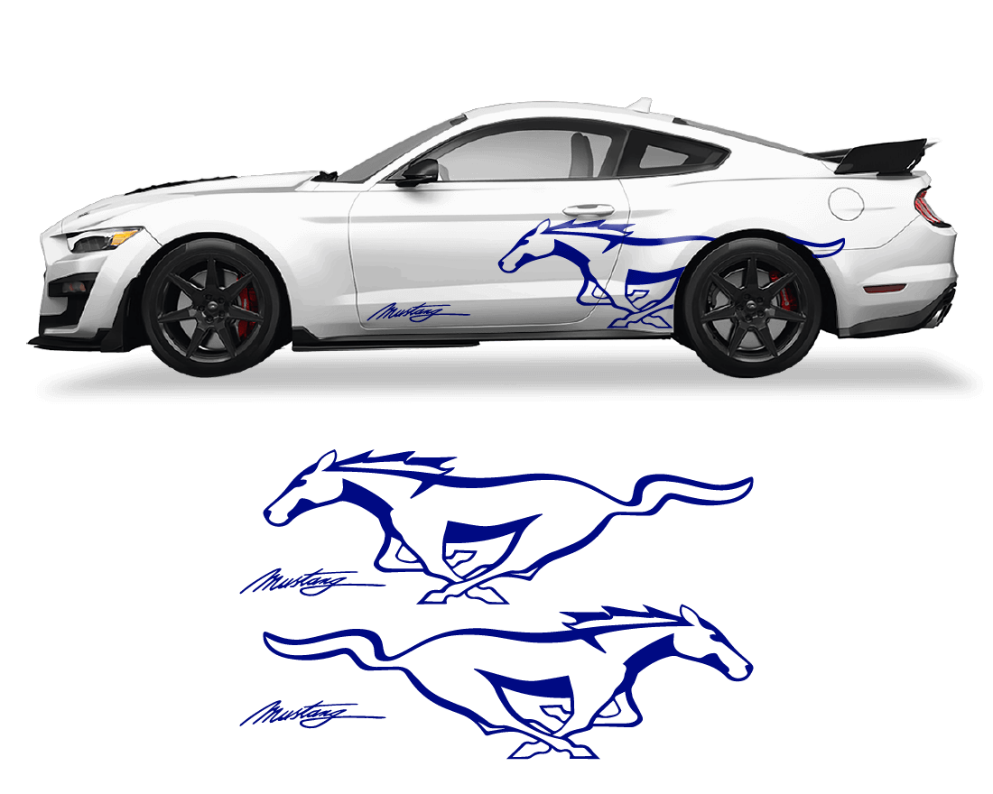 Ford Mustang Side Logo - sku-50951678197892-sku-50951678230660-sku-50951678263428-sku-50951678296196-sku-50951678328964-  DRIVEN - 2