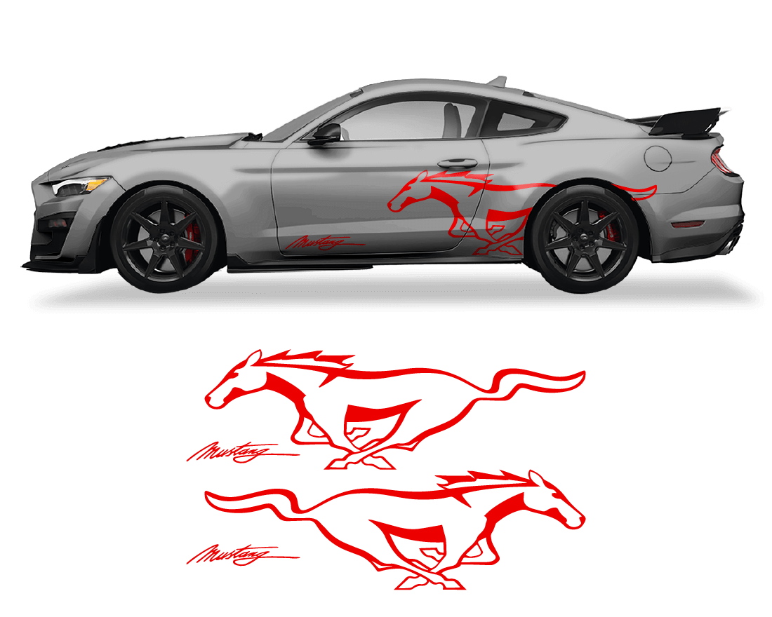 Ford Mustang Side Logo - sku-50951678197892-sku-50951678230660-sku-50951678263428-sku-50951678296196-sku-50951678328964-  DRIVEN - 3