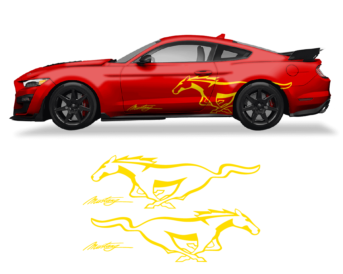 Ford Mustang Side Logo - sku-50951678197892-sku-50951678230660-sku-50951678263428-sku-50951678296196-sku-50951678328964-  DRIVEN - 4