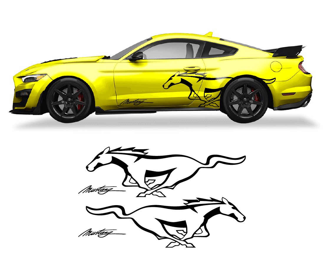 Ford Mustang Side Logo - sku-50951678197892-sku-50951678230660-sku-50951678263428-sku-50951678296196-sku-50951678328964-  DRIVEN - 1