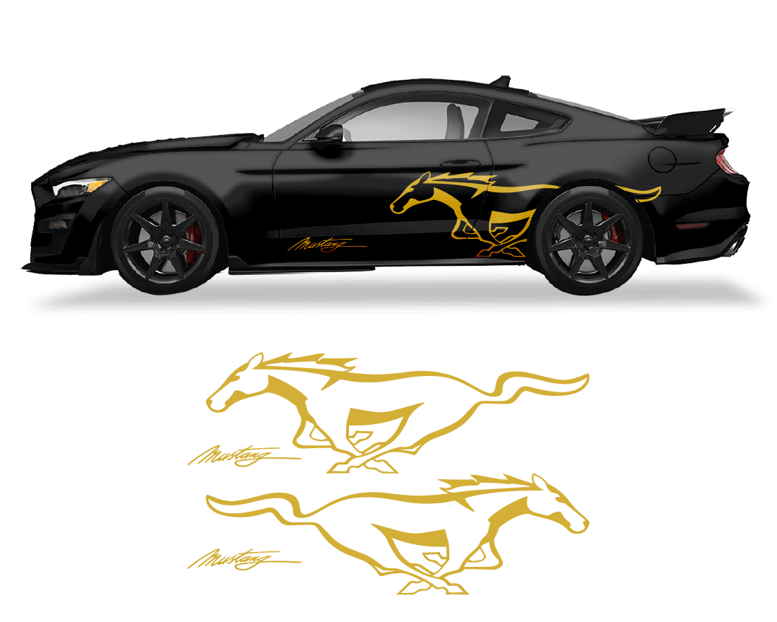 Ford Mustang Side Logo - sku-50951678197892-sku-50951678230660-sku-50951678263428-sku-50951678296196-sku-50951678328964-  DRIVEN - 7