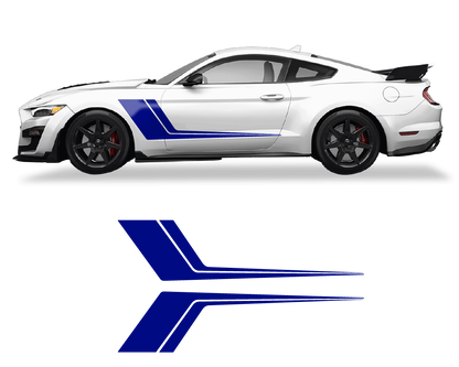 Ford Mustang Side Door 2 Color Graphics - sku-50951678427268-sku-50951678460036-sku-50951678492804-sku-50951678525572-sku-50951678558340-  DRIVEN - 2