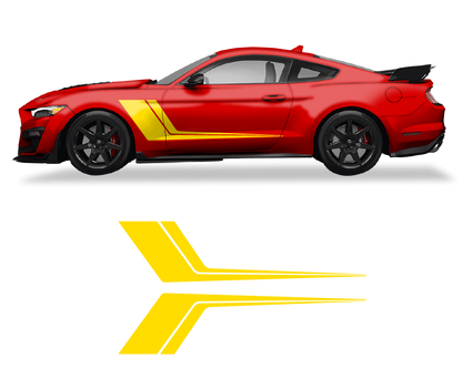 Ford Mustang Side Door 2 Color Graphics - sku-50951678427268-sku-50951678460036-sku-50951678492804-sku-50951678525572-sku-50951678558340-  DRIVEN - 4