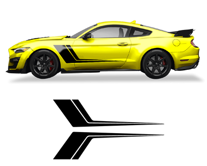Ford Mustang Side Door 2 Color Graphics - sku-50951678427268-sku-50951678460036-sku-50951678492804-sku-50951678525572-sku-50951678558340-  DRIVEN - 1