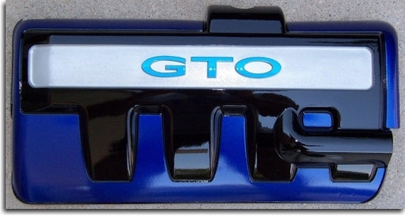Fuel Rail Cover Lettering Overlay Decal  - 04-06 GTO - GTO:FRC-01-GTO:FRC-02-GTO:FRC-03-GTO:FRC-04-GTO:FRC-05-  DRIVEN - 4