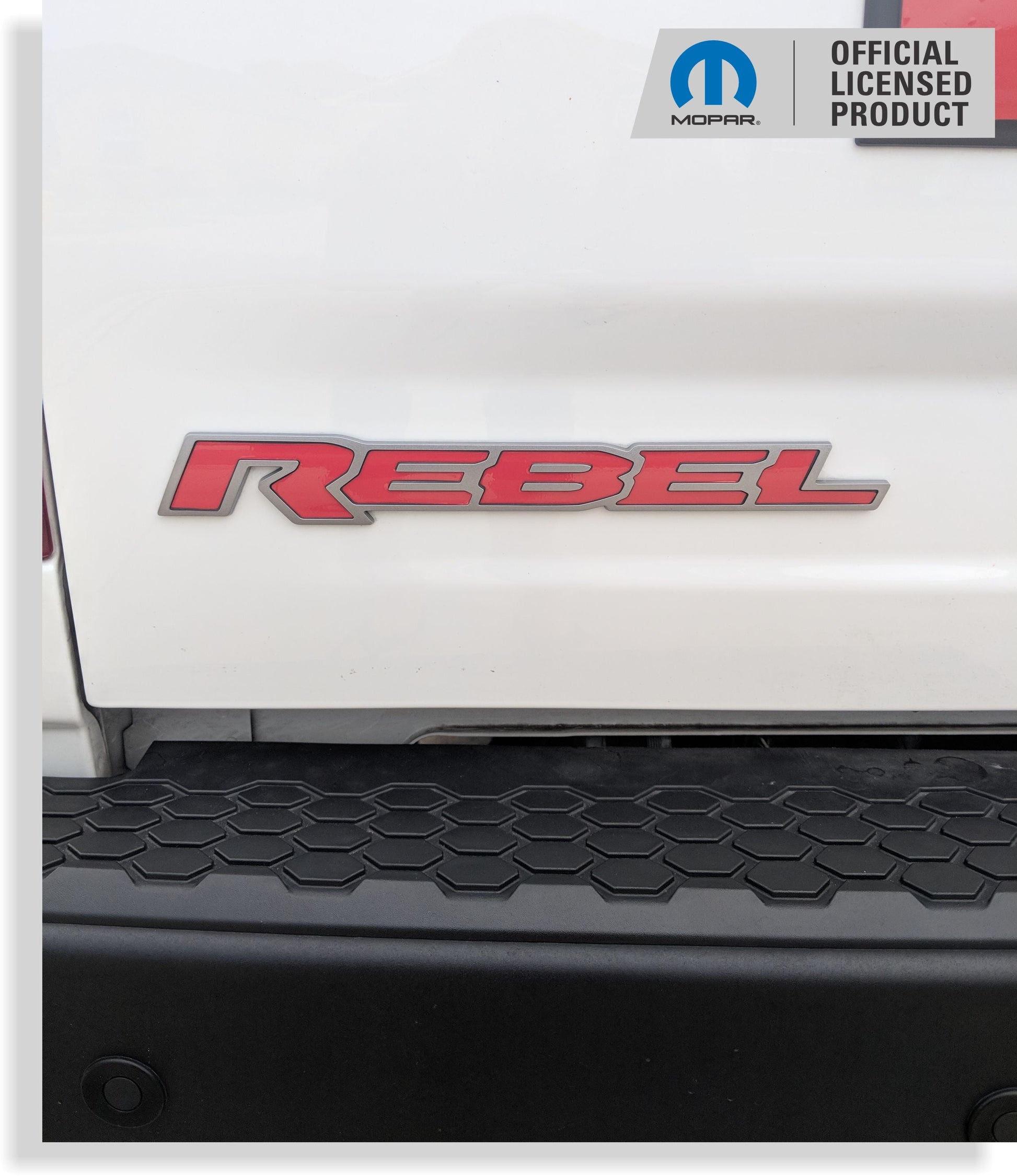 REBEL Tailgate Emblem Inlay Decal   - 2015-2018 Ram Rebel - Ram:REBEL15-TB-01-Ram:REBEL15-TB-03-Ram:REBEL15-TB-02-Ram:REBEL15-TB-04-Ram:REBEL15-TB-05-  DRIVEN - 6