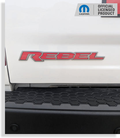 REBEL Tailgate Emblem Inlay Decal   - 2015-2018 Ram Rebel - Ram:REBEL15-TB-01-Ram:REBEL15-TB-03-Ram:REBEL15-TB-02-Ram:REBEL15-TB-04-Ram:REBEL15-TB-05-  DRIVEN - 6