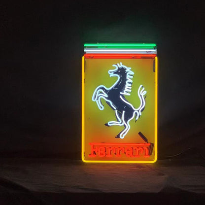 Ferrari Logo Neon Sign - NSL001-  DRIVEN - 1
