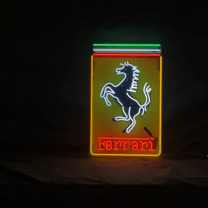 Ferrari Logo Neon Sign - NSL001-  DRIVEN - 2