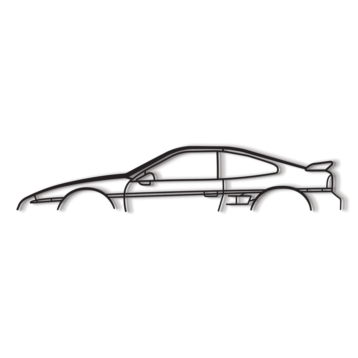 1987 Fiero Classic Metal Car Wall Art - MT0214 - MT0214B49L-MT0214B69L-MT0214B80L-MT0214B99L-MT0214B120L-  DRIVEN - 8