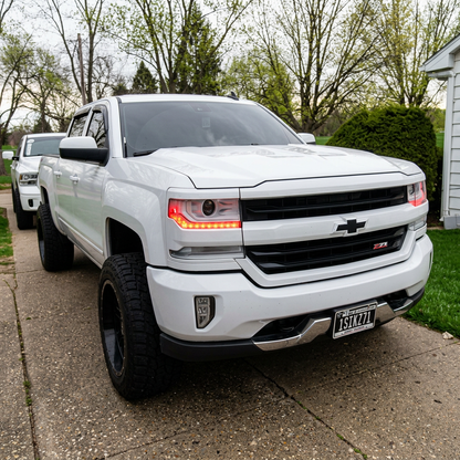 Chevrolet Silverado Multicolor Flow Series DRL Boards (2016-2018) - E5 | A20 | P2   - BX1-  DRIVEN - 5