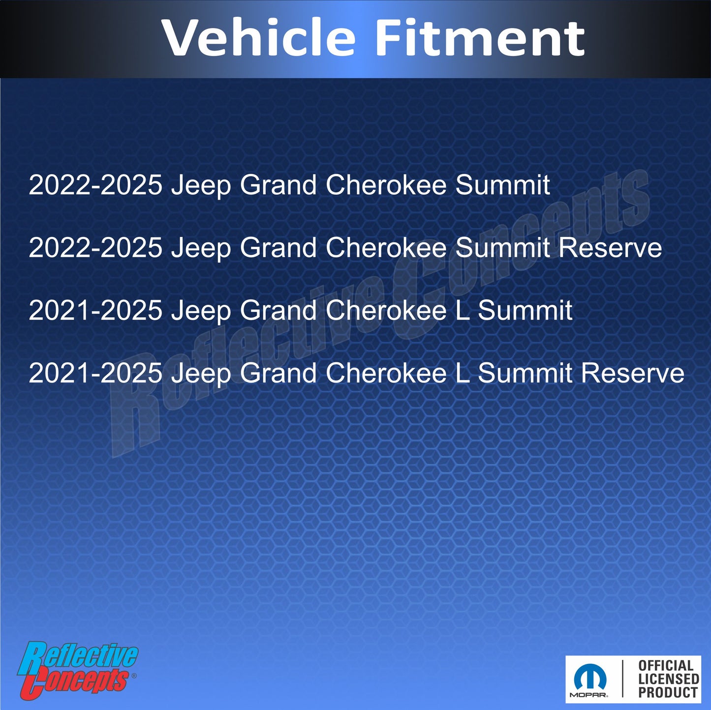 SUMMIT Emblem Overlay Decal - 2021-2025 Grand Cherokee L - Jeep:GCL:Summit-B-01-Jeep:GCL:Summit-B-02-Jeep:GCL:Summit-B-03-Jeep:GCL:Summit-B-04-Jeep:GCL:Summit-B-05-  DRIVEN - 4