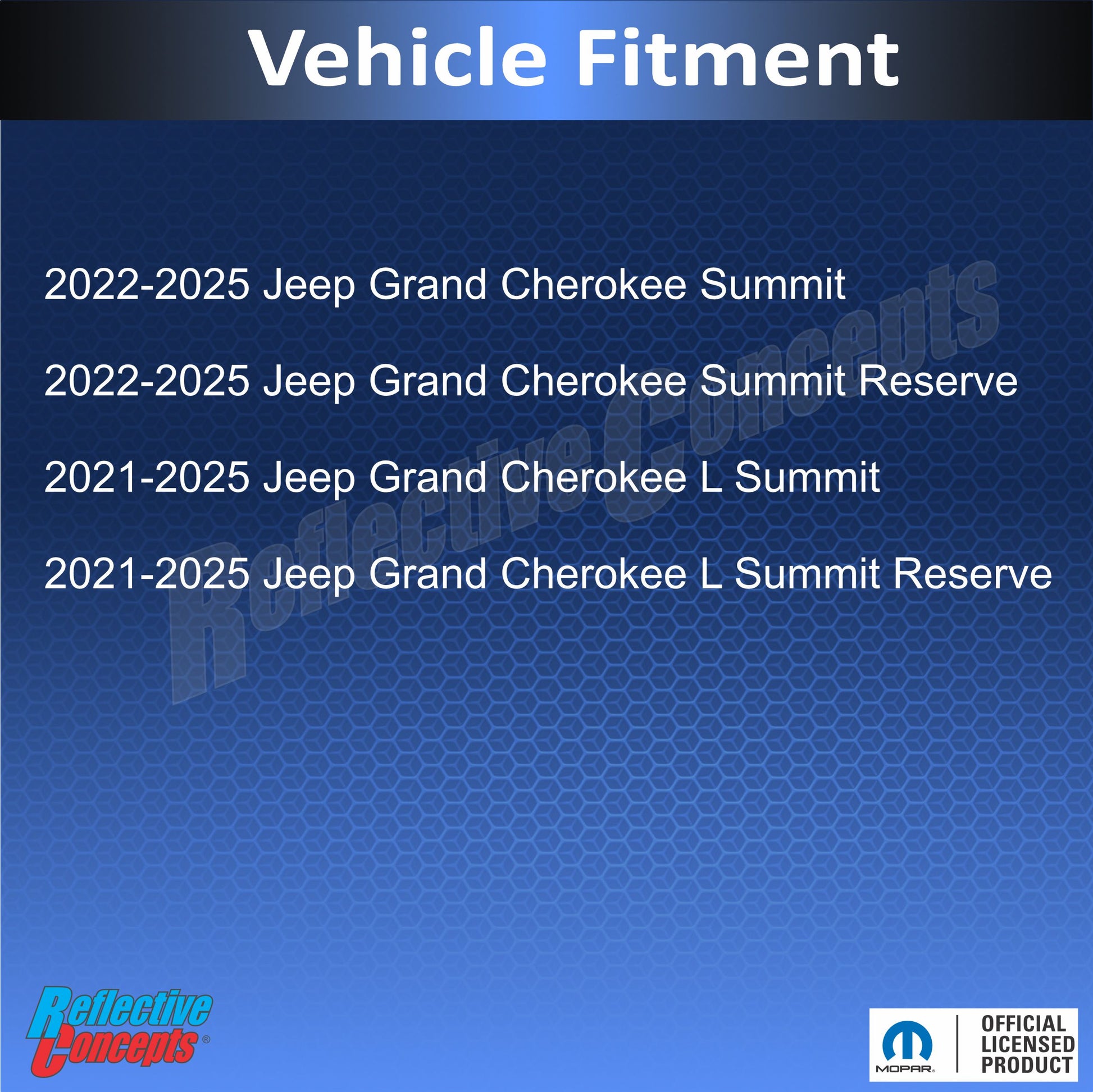 SUMMIT Emblem Overlay Decal - 2021-2025 Grand Cherokee L - Jeep:GCL:Summit-B-01-Jeep:GCL:Summit-B-02-Jeep:GCL:Summit-B-03-Jeep:GCL:Summit-B-04-Jeep:GCL:Summit-B-05-  DRIVEN - 4