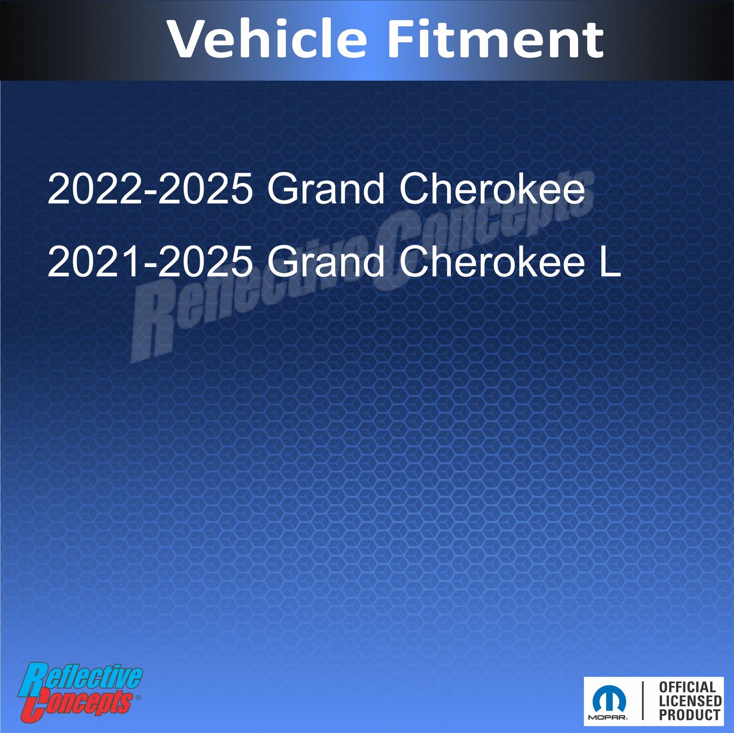 OVERLAND Emblem Overlay Decal - 2022-2025 Grand Cherokee Overland - Jeep:GCL:Overland-B-01-Jeep:GCL:Overland-B-02-Jeep:GCL:Overland-B-03-Jeep:GCL:Overland-B-04-Jeep:GCL:Overland-B-05-  DRIVEN - 4