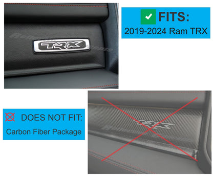 TRX Glovebox Emblem Overlay Decal   - 2021-2024 Ram TRX - sku-44717209813179-sku-44717209845947-sku-44717209878715-sku-44717209911483-sku-44717209944251-  DRIVEN - 2