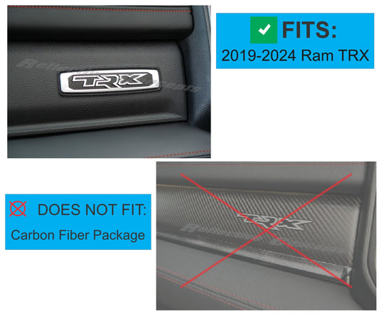 TRX Glovebox Emblem Overlay Decal   - 2021-2024 Ram TRX - sku-44717209813179-sku-44717209845947-sku-44717209878715-sku-44717209911483-sku-44717209944251-  DRIVEN - 2