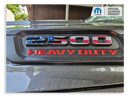 2500 Hood Emblem Number Overlay Decals - 2019 -2026 Ram 2500 - Ram19:2500-B-01-Ram19:2500-B-03-Ram19:2500-B-02-Ram19:2500-B-04-Ram19:2500-B-05-  DRIVEN - 1